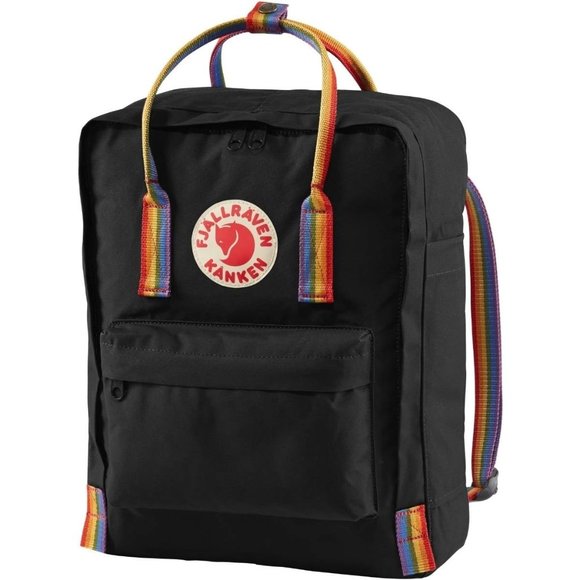 Fjallraven Handbags - Fjällräven Kånken Rainbow Black/Rainbow Pattern - Brand New!